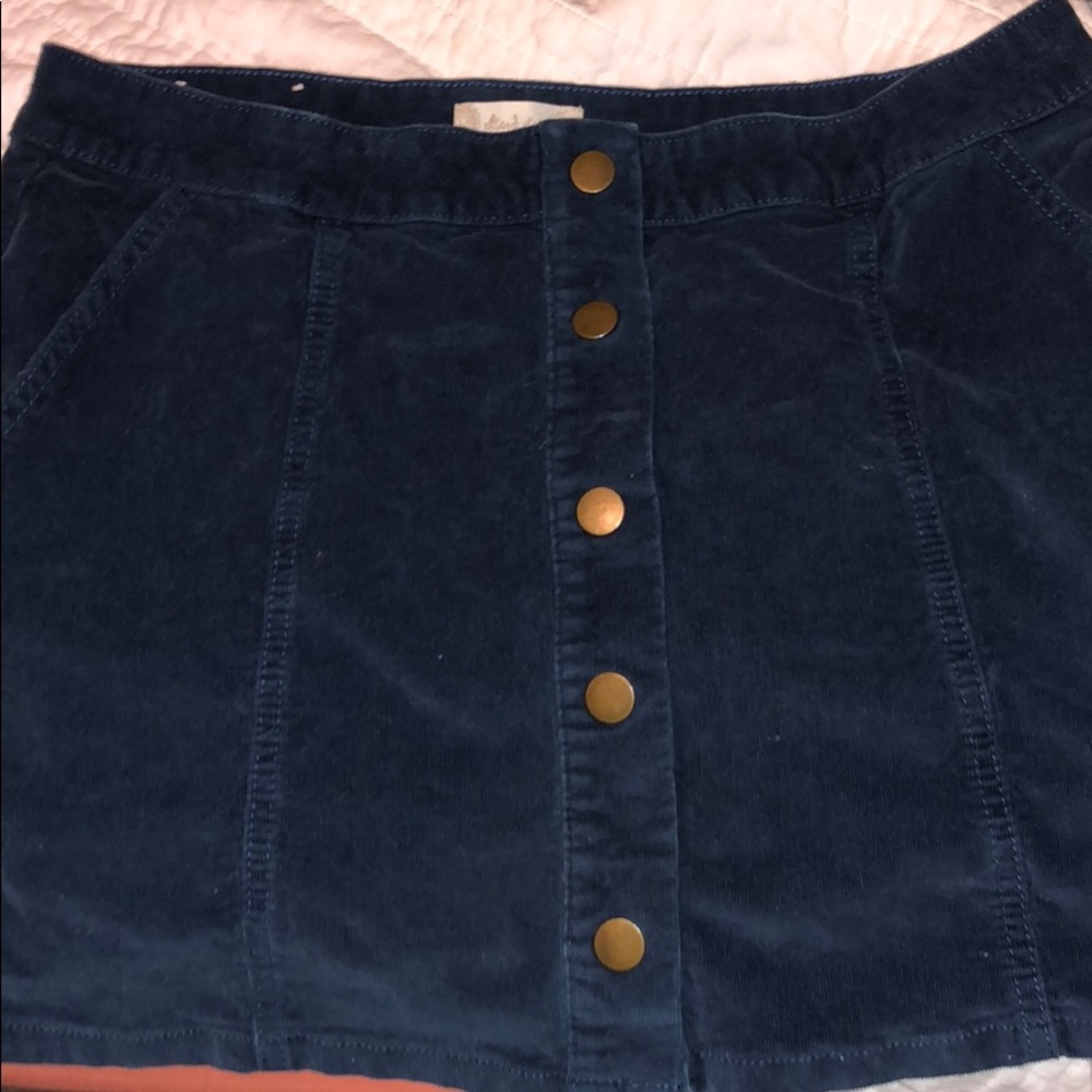 Altar’d State Corduroy Button Down Skirt